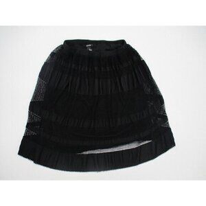 Alfani Womens Skirt Small Black Pull On Stretchy Lined Casual Preppy Short